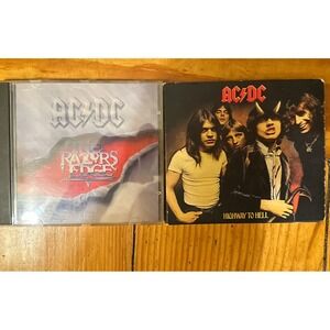 AC/DC CDs Lot Of 2 highway to Hell and‎ razor's edge Classic Rock